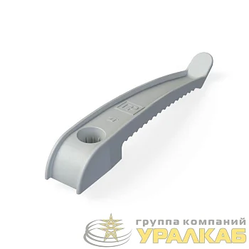 Держатель кабеля односторонний для прямого монтажа (уп.20шт) сер. Промрукав PR13.0380