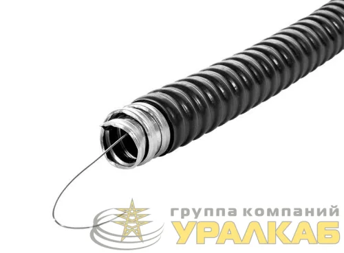 Металлорукав в ПВХ изоляции Р3-ЦПнг 15 d15мм с протяжкой (уп.50м) EKF mrzp-15-50 детальная картинка