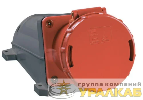 Розетка ОП 63А 380В 3P+PЕ ССИ-134 IP54 IEK PSR12-063-4 детальная картинка