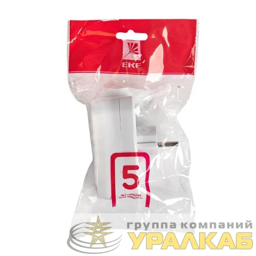 Разветвитель 2-м с заземл. 16А IP20 250В плоск. PROxima EKF 