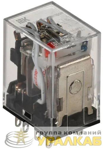 Реле РЭК 78-4(MY4) 3А 230В AC с индикацией IEK RRP20-4-03-220A-LED детальная картинка