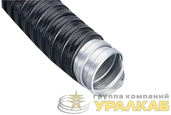 Металлорукав в ПВХ изоляции Р3-ЦПнг 15 d15мм с протяжкой (уп.50м) EKF mrzp-15-50