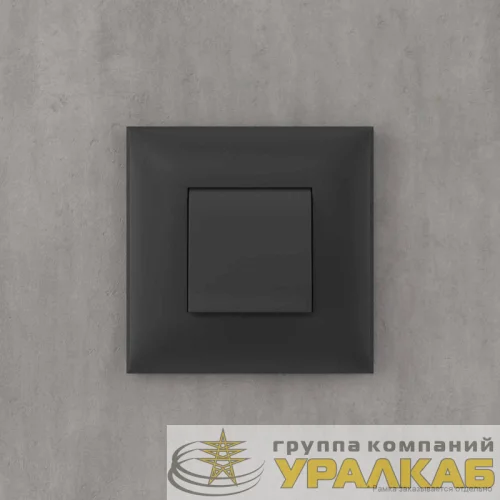 Вывод кабеля из стены Avanti "Черный матовый" DKC 4412983 детальная картинка