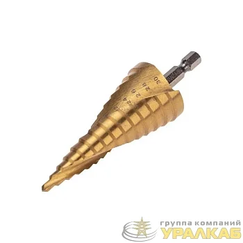 Сверло ступенчатое по металлу ТИТАН 4.0-30.0мм Kranz 