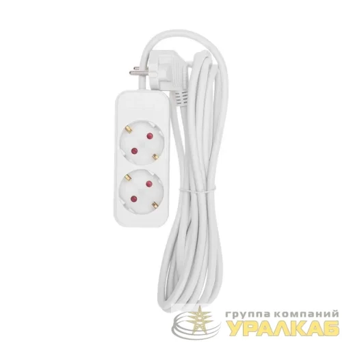 Удлинитель 2х3м с заземл. STANDARD 3х1кв.мм бел. Rexant 13-4004 детальная картинка