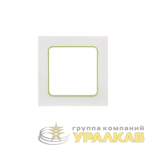Рамка 1-м Стокгольм бел. с линией цвета зел. PROxima EKF EXM-G-302-20 детальная картинка