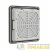 Решетка вентиляционная с фильтром RF 112х112мм IP54 RAL9005 DKC R5RF08B детальная картинка