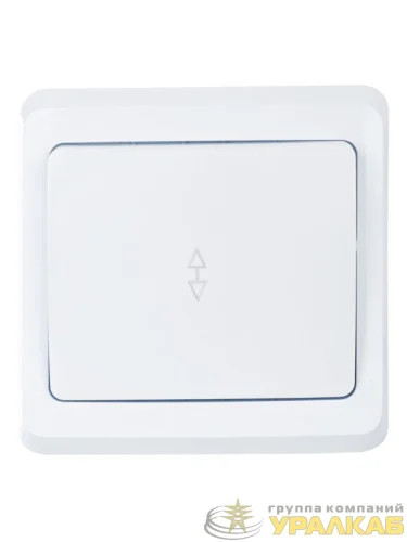 Переключатель проходной 1-кл. 1п СП Вега 10А IP20 ВСп10-1-0-ВБ бел. IEK 