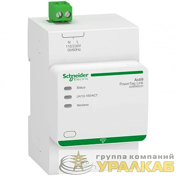 Интерфейс Ethernet (Modbus TCP/IP) до 20 беспроводных датчиков SchE A9XMWD20