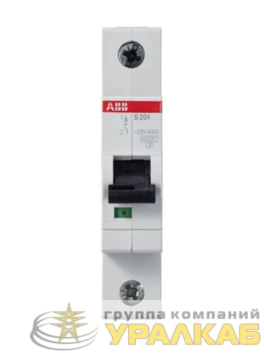 Выключатель автоматический модульный 1п C 6А 6кА S201 C6 ABB 2CDS251001R0064 детальная картинка