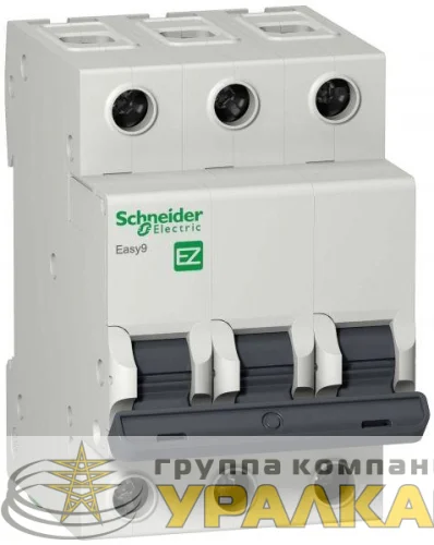 Выключатель автоматический модульный 3п B 10А 4.5кА EASY9 =S= SchE EZ9F14310 детальная картинка