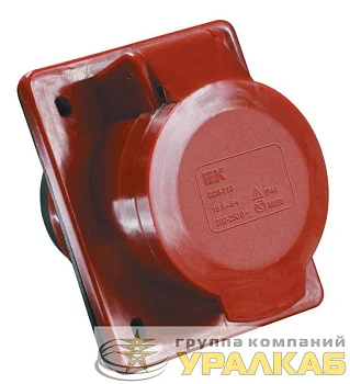 Розетка встраиваемая 32А 3P+E 380В IP44 ССИ-424 IEK PSR42-032-4