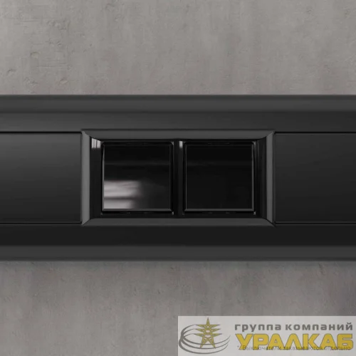 Рамка-суппорт 4мод. Avanti для "In-liner Front" черн. DKC 4402914 детальная картинка
