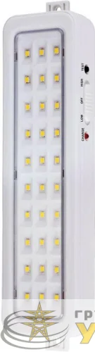 Светильник светодиодный LA-112 30LED 220В аккумуляторный Li-ion бел. Camelion 