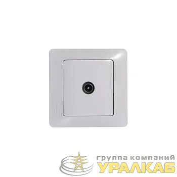 Розетка телевизионная оконечная TV 1-м СП Glossa 1дБ механизм бел. SE GSL000191