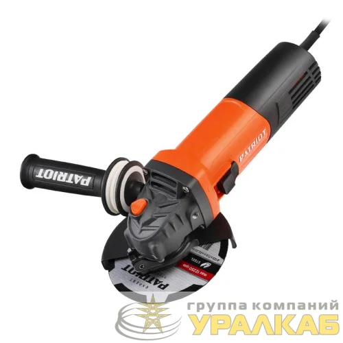 Машина углошлифовальная (УШМ) AG 126E пылезащищенная 1050Вт диск 125мм PATRIOT 110301127 детальная картинка