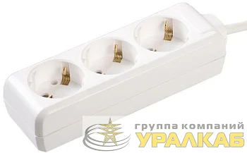 Удлинитель 3х5м с заземл. 16А IP20 У03 2P+PE 250В 3х1 IEK WYP10-16-03-05-Z-N