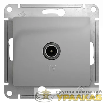 Розетка телевизионная TV Glossa коннектор механизм алюм. SE 