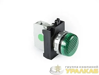 Арматура сигнальная со светодиодом 12-30В перем. и пост. тока зел. EMAS 