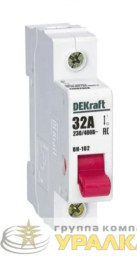 Выключатель-разъединитель 1п 32А ВН-102 DEKraft 17002DEK детальная картинка