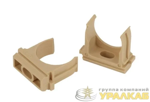 Держатель для труб (клипса) d25мм сосна Эра 