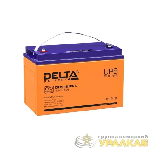 Аккумулятор UPS 12В 100А.ч DTM 12100 L Delta 