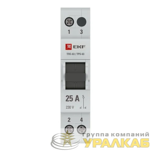 Переключатель трехпозиционный ТПС-63 1P 25А PROxima EKF 