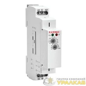 Реле времени задержка выключения конфигурация контакта 1CO AС/DC 12-240В DKC 