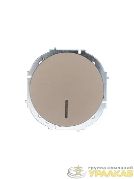 Выключатель 1-кл. СП OSEN 10А IP20 с подсветкой механизм титан LEZARD 743-3788-111
