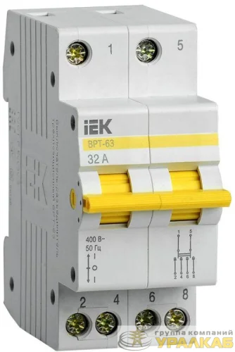 Выключатель-разъединитель трехпозиционный 2п ВРТ-63 32А KARAT IEK 