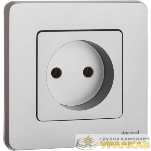 Розетка 1-м СП Inspiria 16А IP20 250В 2P механизм алюм. IEK 