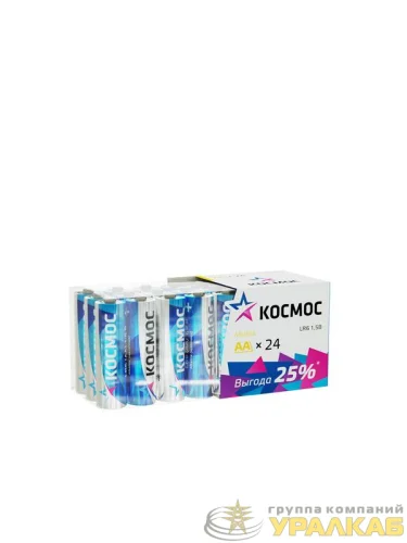 Элемент питания алкалиновый AA/LR6 пластик. бокс (уп.24шт) КОСМОС KOCLR6_24BOX детальная картинка