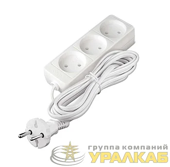 Удлинитель 3х5м без заземл. 10А IP20 2.2кВт ПВС Союз 481S-1305