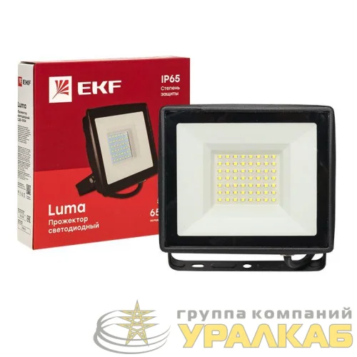 Прожектор светодиодный СДО-3004 50Вт 6500К IP65 Basic EKF FLL-3004-50-6500 детальная картинка