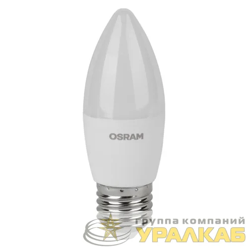 Лампа светодиодная LED Value LVCLB60 7SW/830 свеча матовая E27 230В 2х5 RU (уп.5шт) OSRAM 4058075578012 детальная картинка