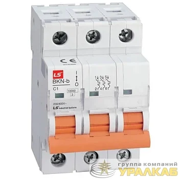 Выключатель автоматический модульный 3п C 32А 10кА BKN-b LS Electric 