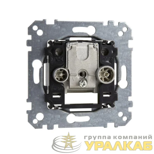 Розетка телевизионная проходная TV/FM 2-м Merten механизм SchE 