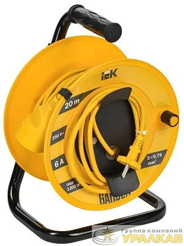 Удлинитель на катушке 1х20м Garden УК20 2P 2х0.75кв.мм IEK GD-KP40-06-01-20