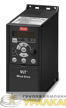 Преобразователь частотный VLT Micro Drive FC 51 2.2кВт (380-480 3ф) без панели оператора Danfoss 