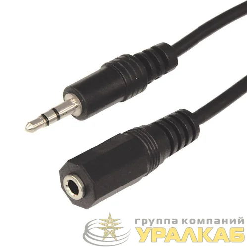 Шнур 3.5мм гнездо стерео-3.5мм штекер стерео 1.5м Rexant 