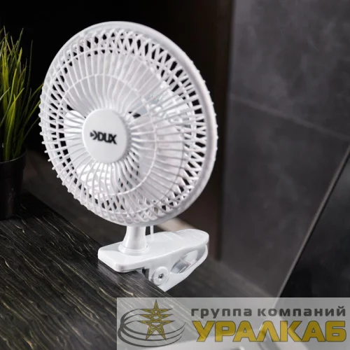 Вентилятор настольный DX-614 15Вт 220В бел. DUX 60-0211 детальная картинка