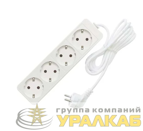 Удлинитель 4х5м с заземл. 16А IP20 3.5кВт ПВС Союз 481S-6405 детальная картинка