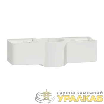 Заглушка блока Unica System+ двойная для колонн/мини-колонн бел. SchE INS44309