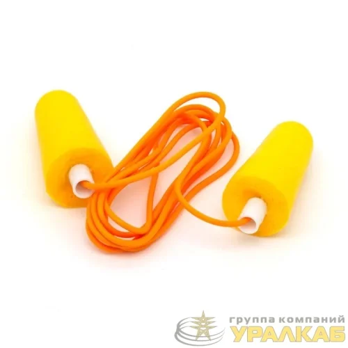 Вкладыш противошумные одноразовые со шнурком (уп.2шт) ЕЛАНПЛАСТ 