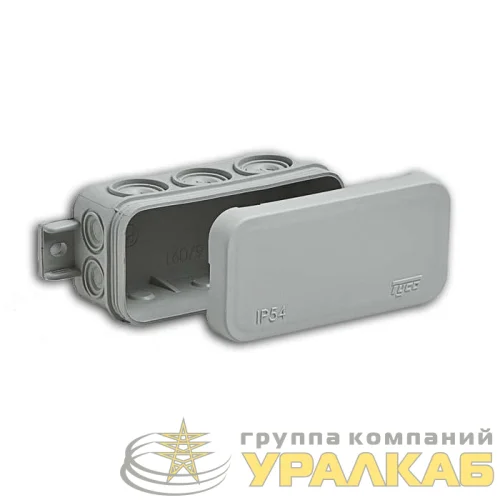 Коробка распределительная ОП 43х80х35мм IP54 10 вводов сер. Ruvinil 67091 детальная картинка