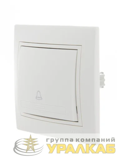 Выключатель кнопочный 1-кл. СП Mira бел./бел. LEZARD 701-0202-103 детальная картинка