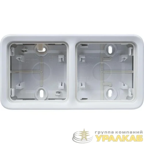 Коробка установочная ОП 2-м Plexo горизонт. бел. Leg 