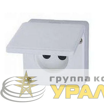 Розетка 1-м ОП 16А IP44 без заземл. бел. БЕЛТИЗ РА 16-004