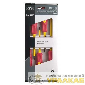 Набор диэлектрических отверток (шлиц. РН) 5 предметов BM BM-1195