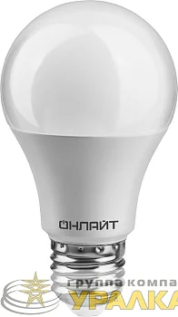 Лампа светодиодная 71 655 OLL-A65/А60-12-230-4K-E27 12Вт грушевидная 4000К нейтр. бел. E27 1000лм 176-264В ОНЛАЙТ 71655